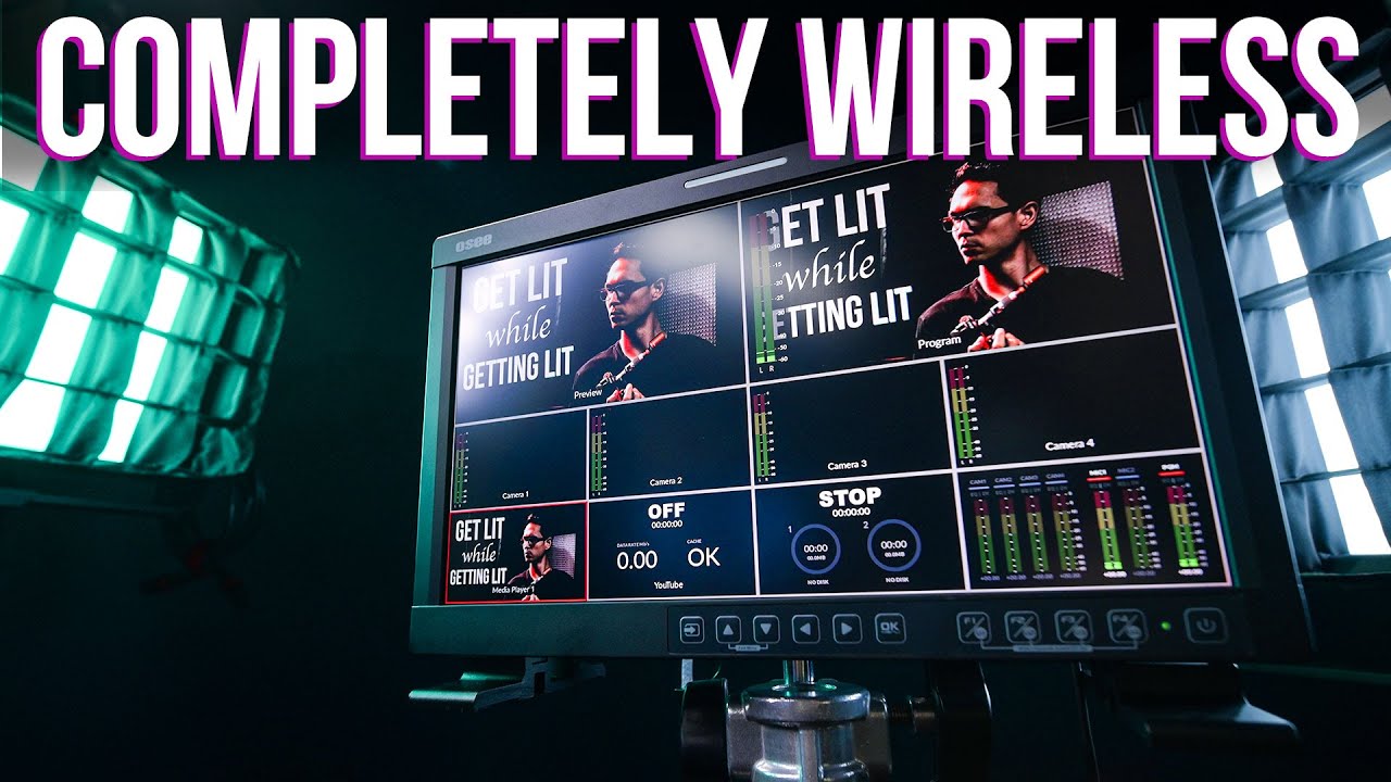 COMPLETELY WIRELESS MONITOR: Osee LCM156-A + Mars300 Pro + Blackmagic Atem mini pro Review