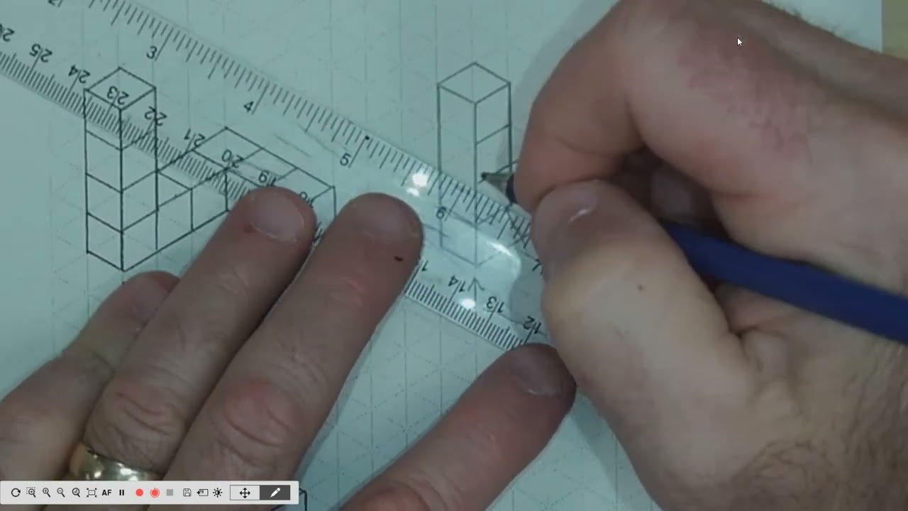 Isometric Drawing on Isometric Grid Paper