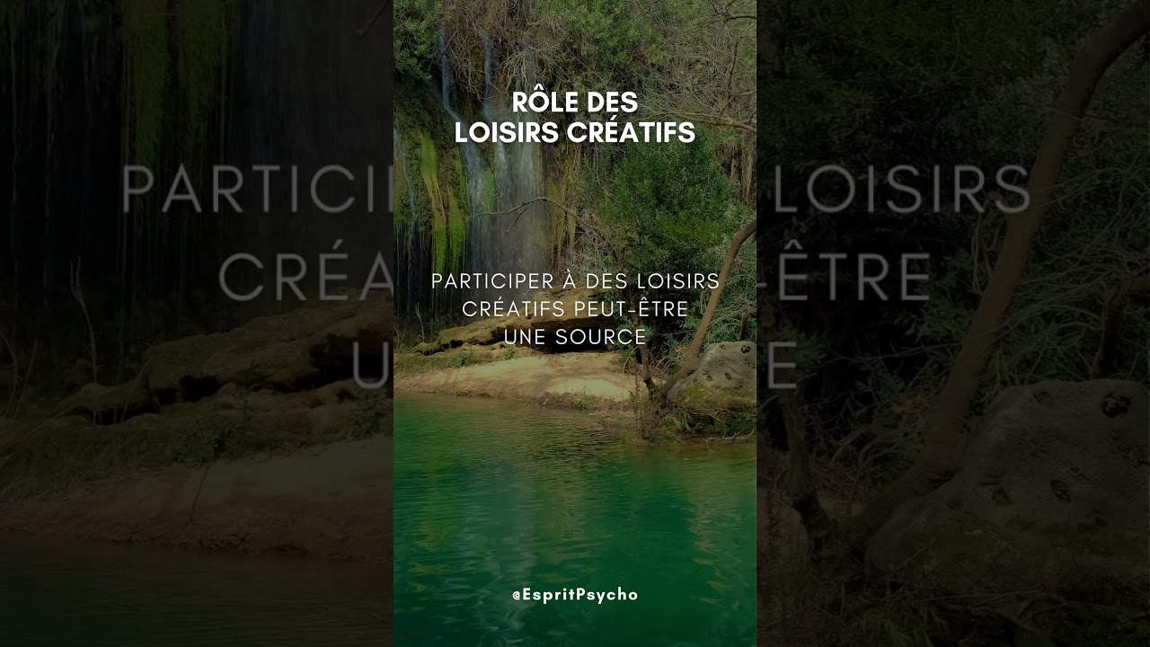 Loisirs cr&eacute;atifs : Cl&eacute; de la relaxation et satisfaction personnelle 🌟 #shorts  #psychologiehumaine