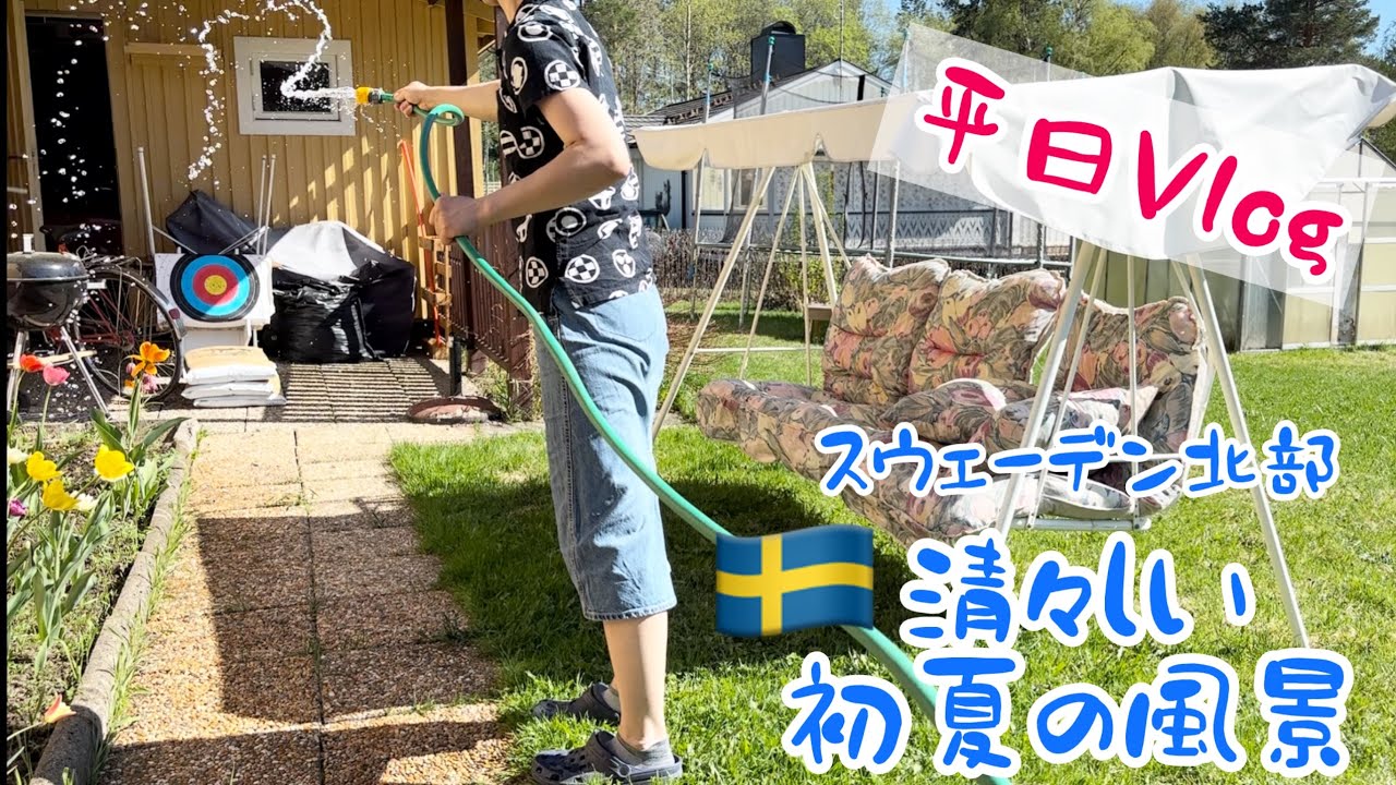 早番の通勤風景と帰宅後/スウェーデン北部在住の労働以外