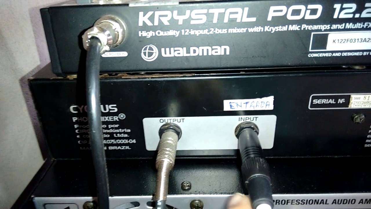 Como ligar mesa de som,potencia,equalizador