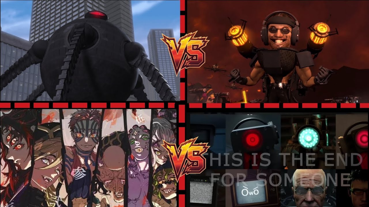 Personajes de Skibidi Toilet 🆚 otros personajes de la Ficción| Parte 5
