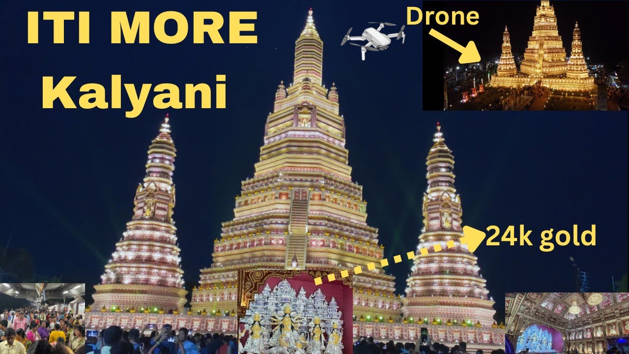 KALYANI ITI More Durga Puja Pandal 2024😍| India’s Largest Durga Puja pandal | Durga Puja 2024