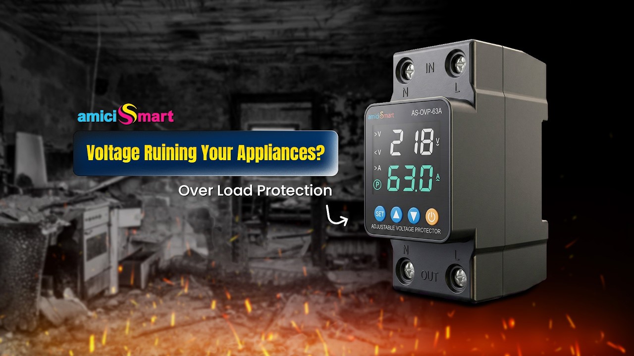 amiciSmart 63A Automatic Over/Under Voltage and Over Load Protection | Complete Guide