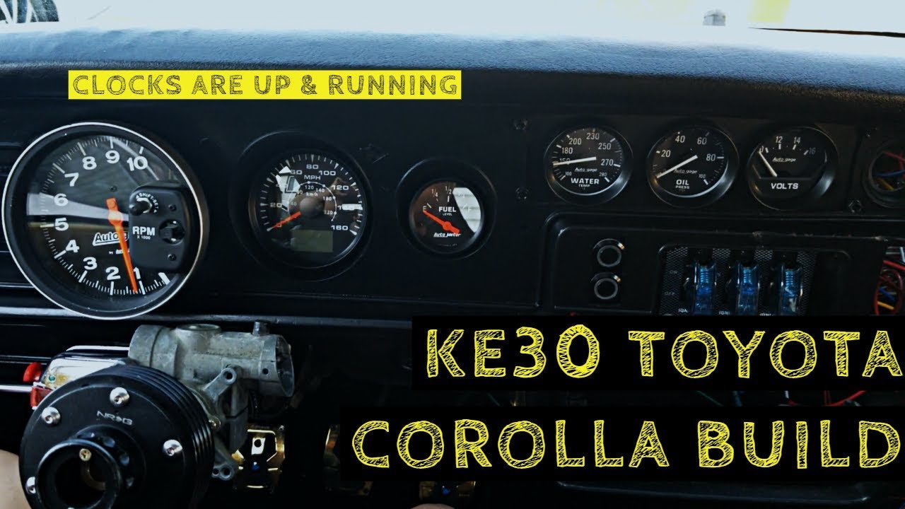 New Dash setup!! -- KE30 Toyota Corolla Build -- EP. 10