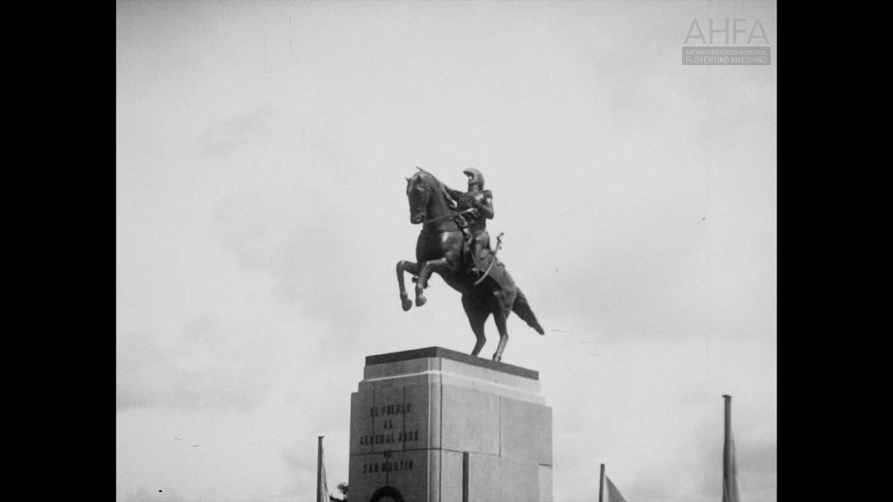 Inauguración del  Monumento a San Martín.