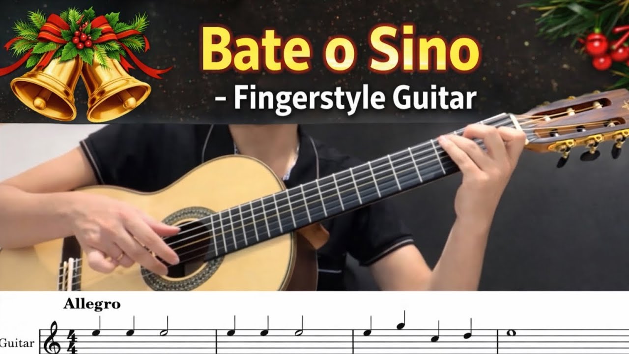 BATE O SINO – Fingerstyle Guitar | Partitura + TAB