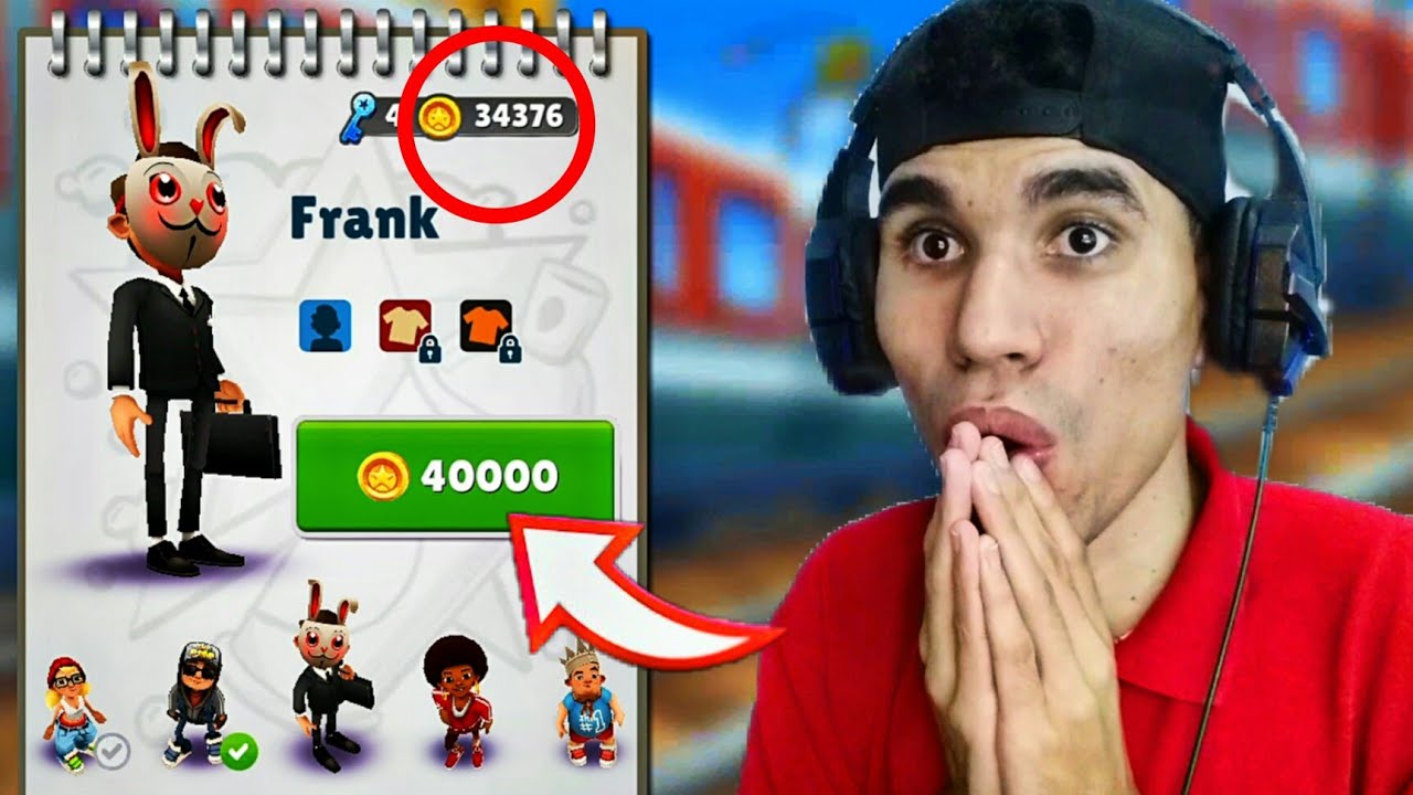 ASMR SUBWAY SURFERS ATÉ PEGAR O FRANK! (sons de teclado mecânico e sons de boca)
