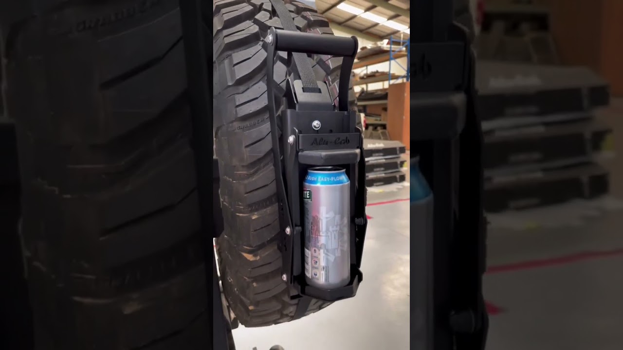 Can Crusher with Spare Wheel Mount I Alu-Cab I Camping Accessories