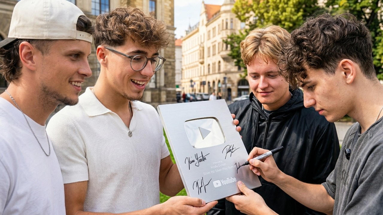YouTuběři Mi Podepisují Můj Silver Button!