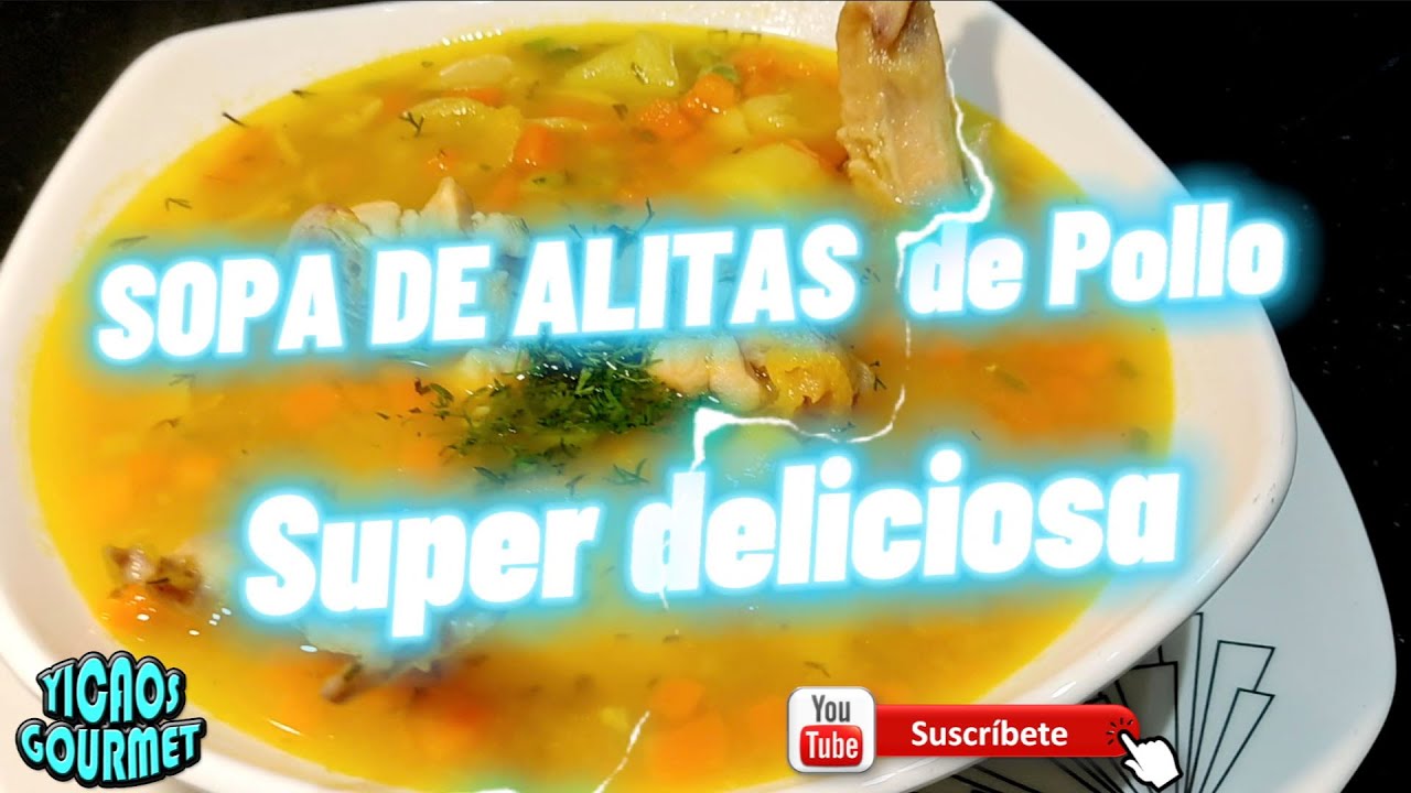 SOPA DE ALITAS DE POLLO Super Deliciosa #recetasyicaos #recetas #cocina #comida #Food