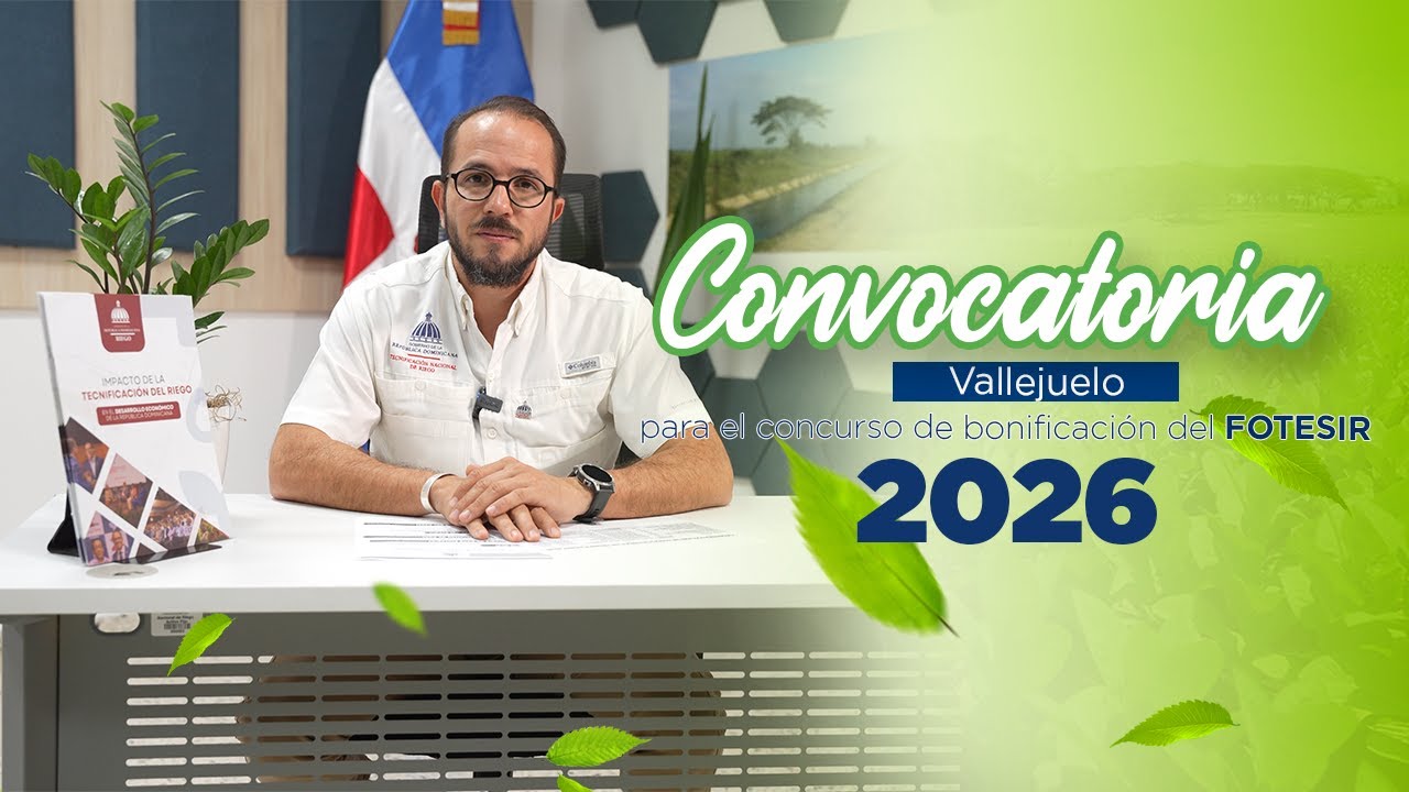 Convocatoria Rehabilitación Sistema de Riego para Vallejuelo