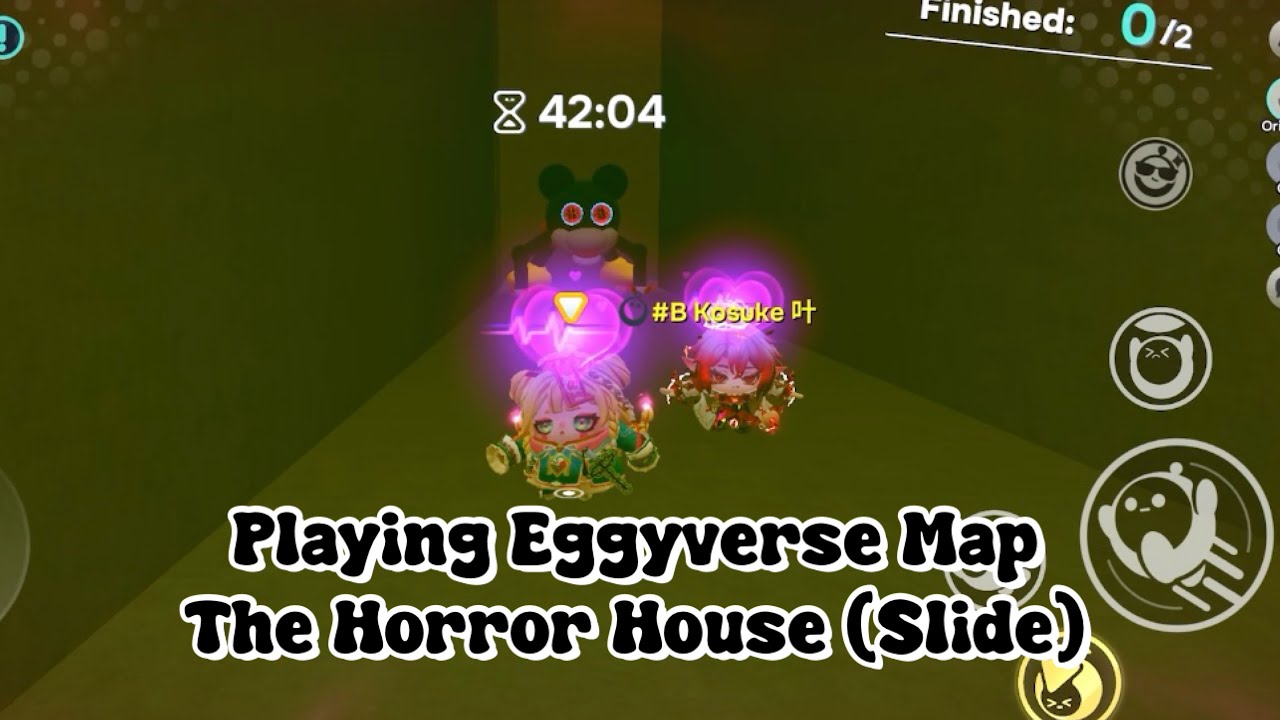 Playing Eggyverse Map The Horror House (Slide) - Eggy Party
