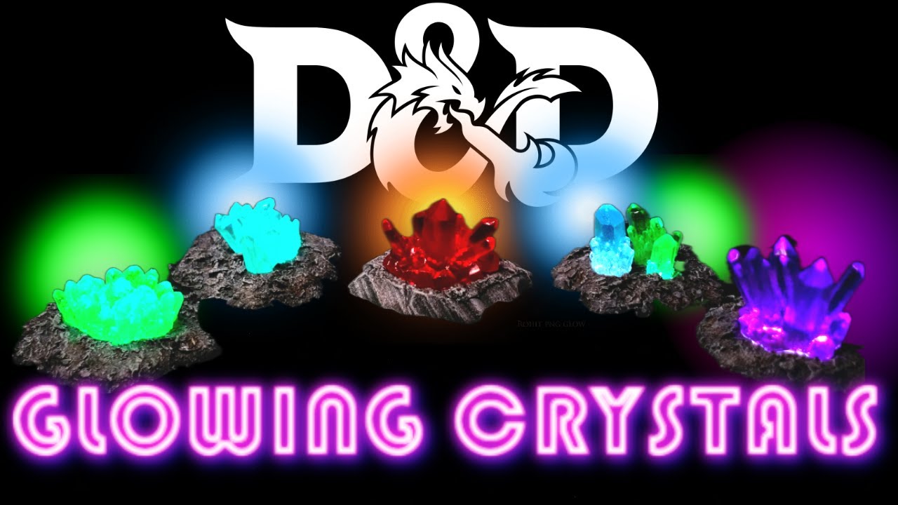 How to make GLOWING CRYSTAL Scatter Terrain for D&D and Mordheim!