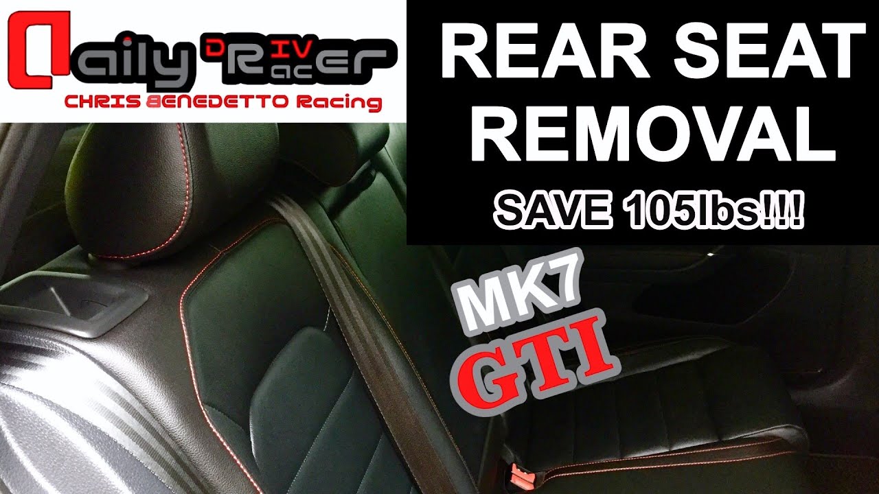 Rear Seat Removal Mk7 GTI
