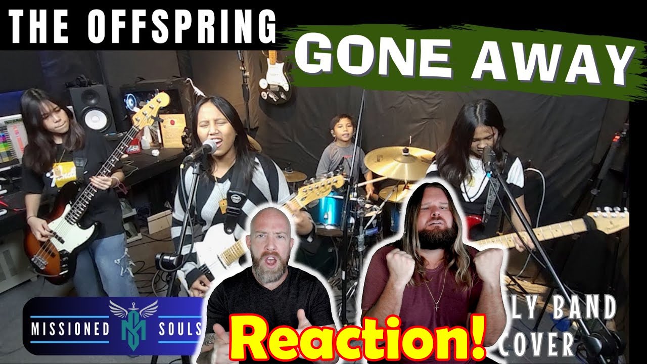 Musicians react to hearing GONE AWAY - The Offspring | Missioned Soul | family band studio cover