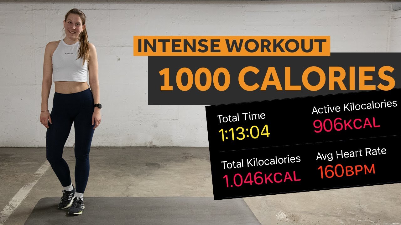 1000 CALORIES WORKOUT | 70 MIN INTENSE AT HOME WORKOUT (no equipment) | 027