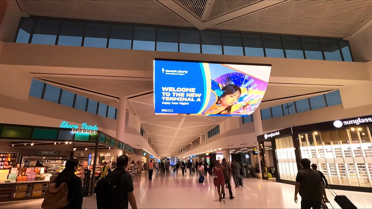 Walking Tour : New Terminal A | Newark Liberty International Airport (EWR) | New Jersey 🇺🇸