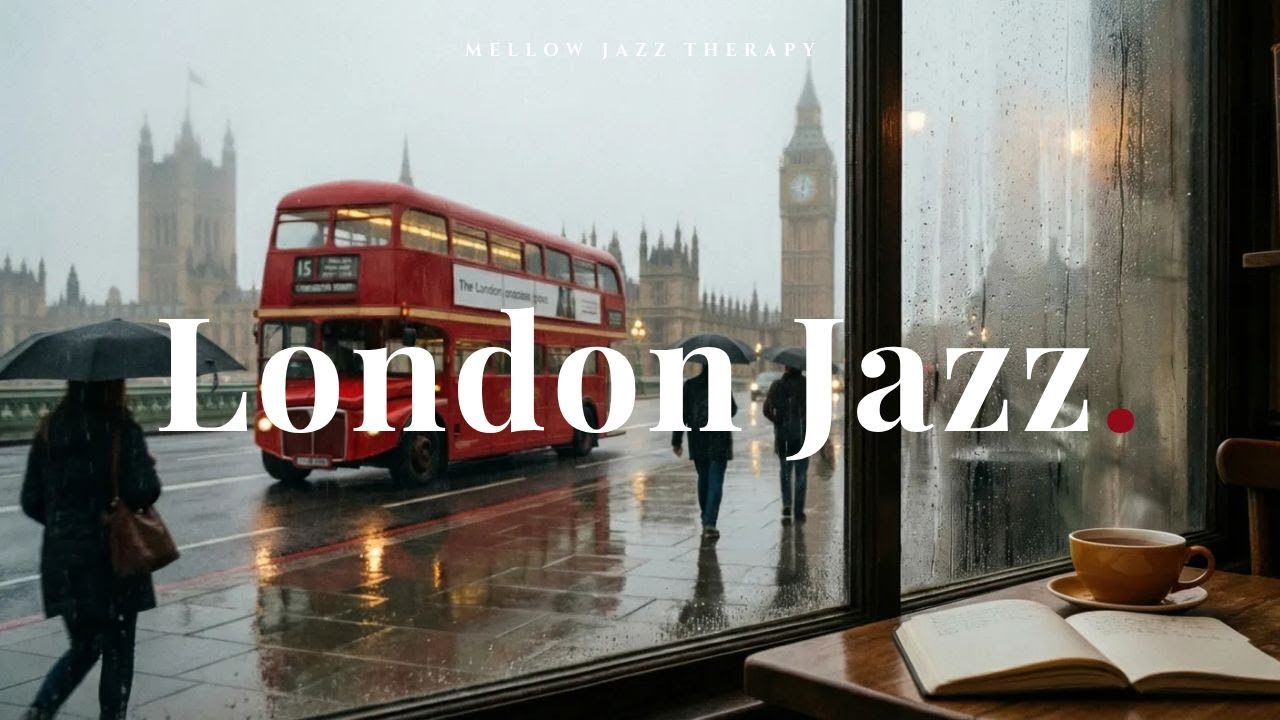 Playlist | Rainy London Lo-fi Jazz 🌧️ Chill Beats for Study & Code | 비 내리는 런던 거리, 공부를 위한 로파이 재즈 비트