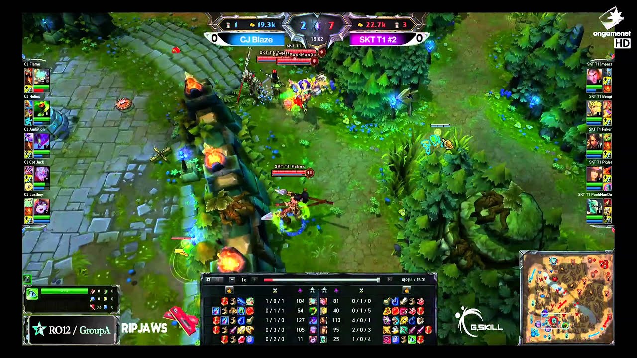 OGN LOL Champions Spring 2013 :: Round of 12 :: CJ Blaze vs. SKT T1 #2 (English)