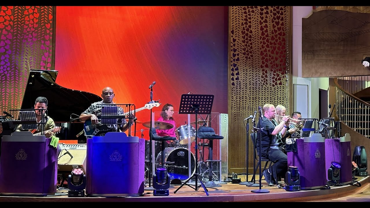 Cunard Queen Anne June 2024. Tea Dance, a Rumba by the Queen Anne Orchestra