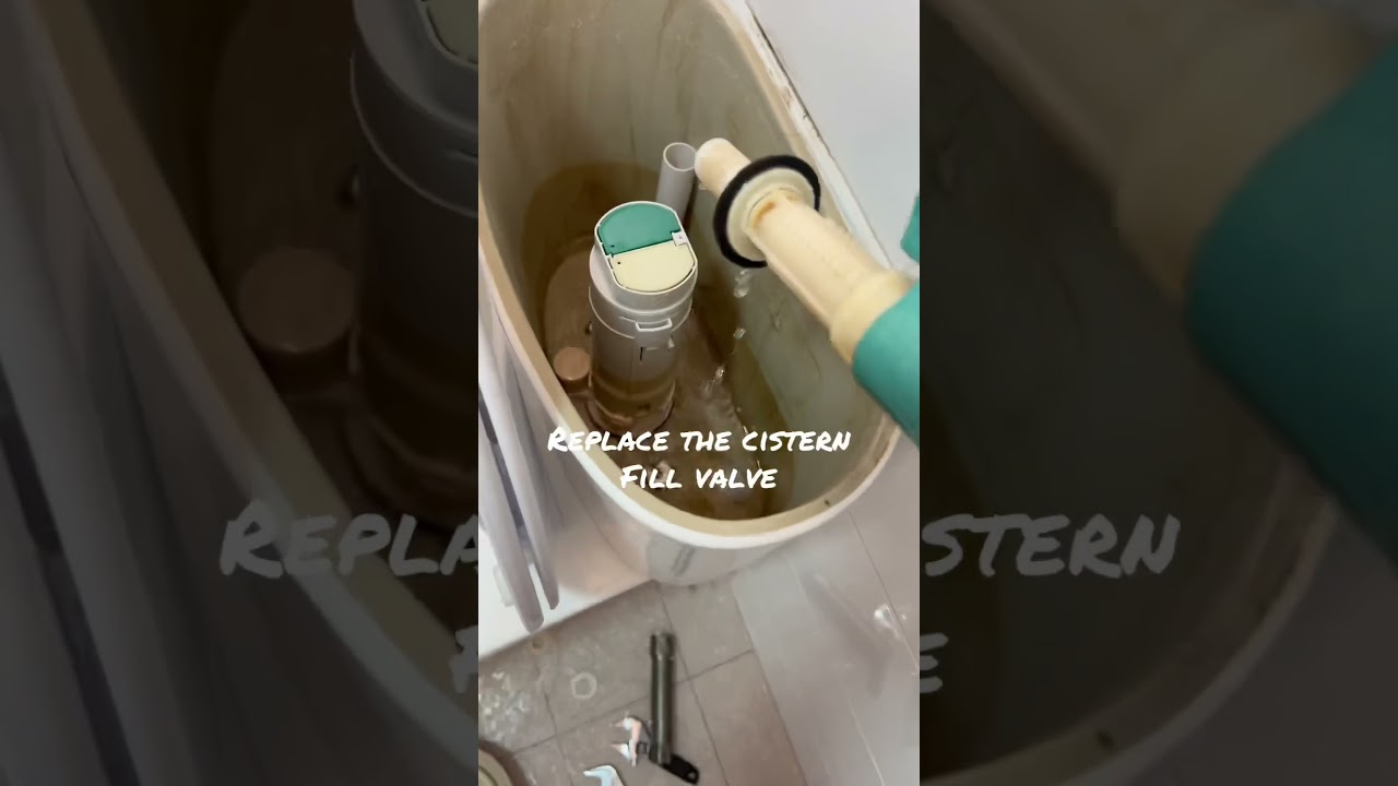 Toilet WC tank filling up very slow. Cistern fill valve replacement. #handyman #plumbing