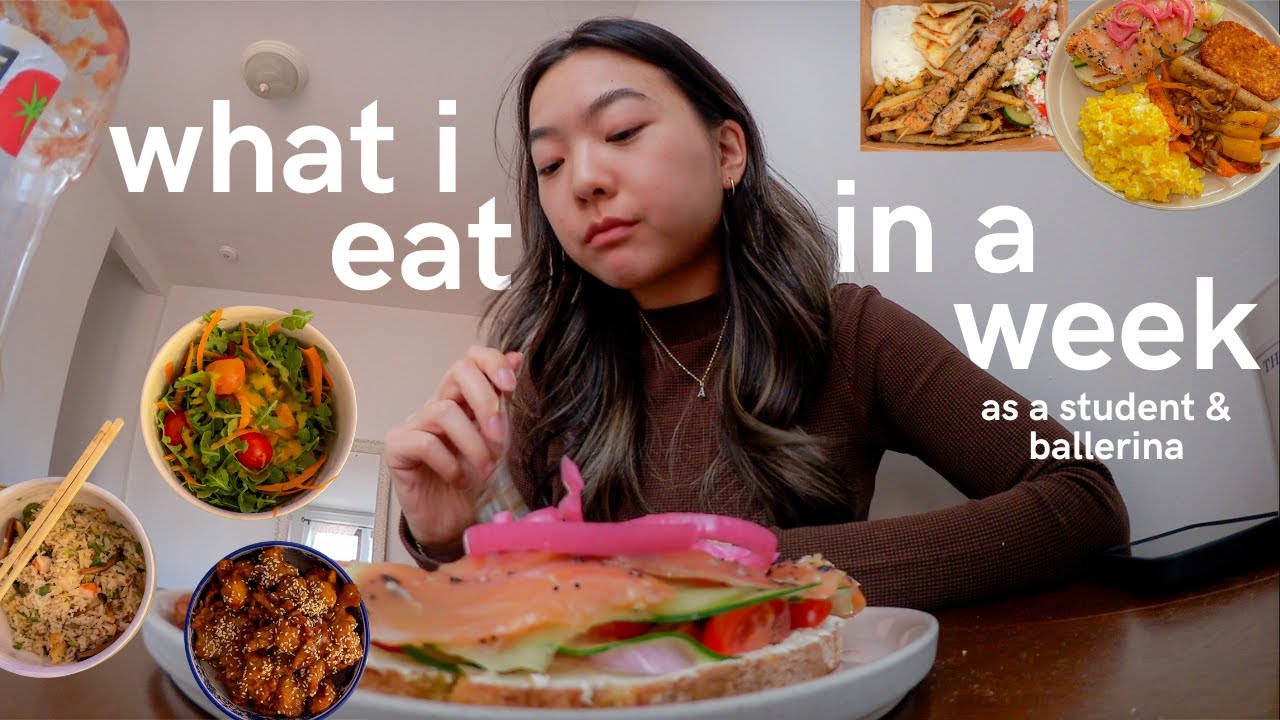 what i eat in a week as a student & ballerina living in nyc 🍒 realistic, simple, asian-inspired