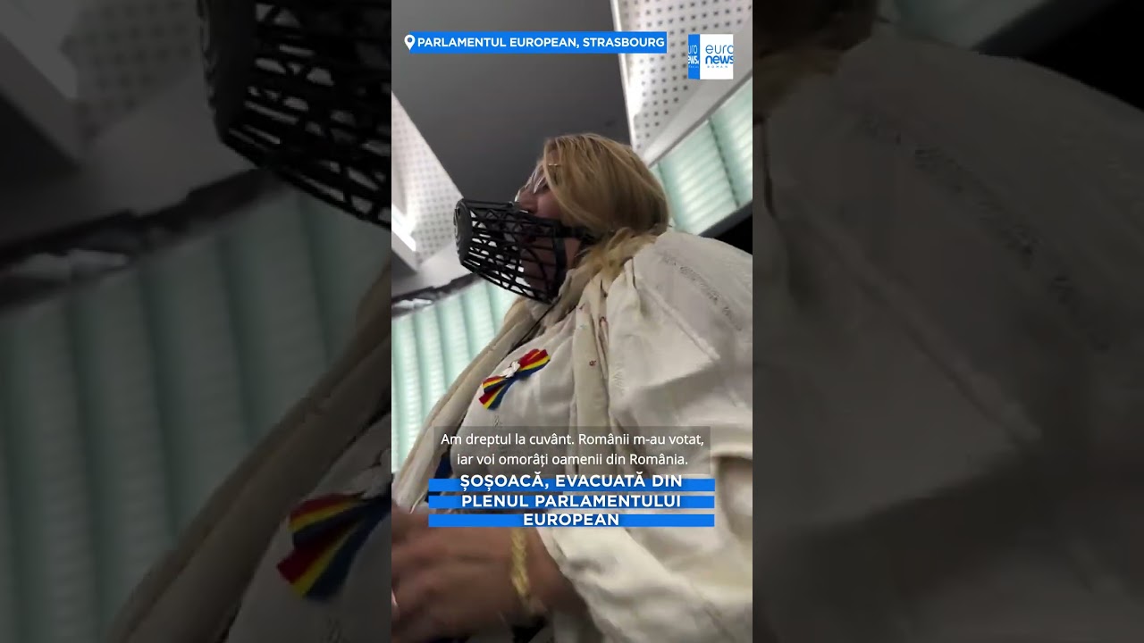 Scandal în Parlamentul European. Diana Iovanovici-Şoşoacă a fost evacuată din sala de plen