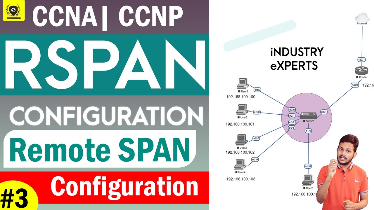 RSPAN Live Configuration Step by Step on Cisco Devices | CCNA certification Training  9453333643