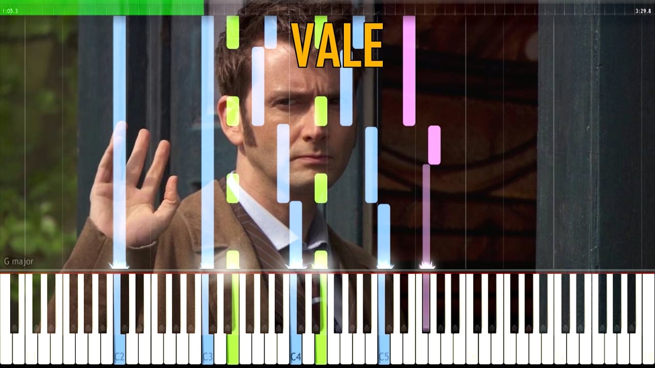 Vale - Doctor Who [Synthesia Tutorial for Two Pianos + Choir]