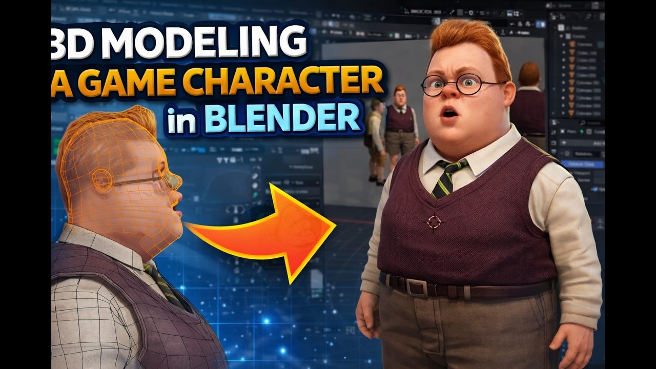 How to Model a Game Character in Blender (Step-by-Step Guide)