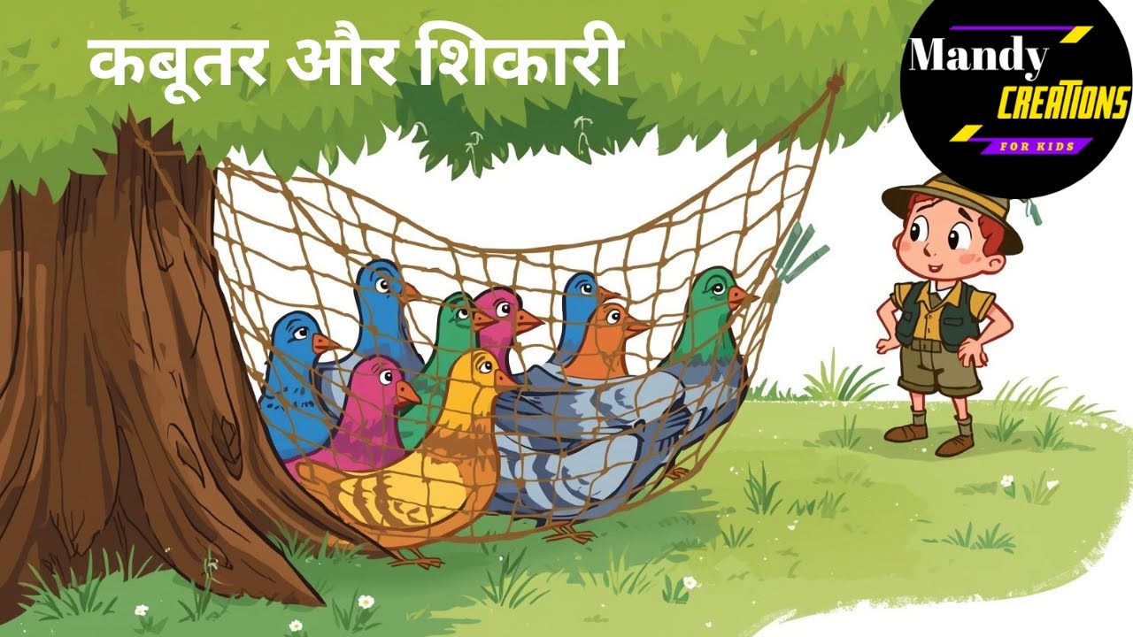 कबूतर और शिकारी (पंचतंत्र की कहानी ) Pigeon and Hunter Hindi Kahani | short moral story in Hindi