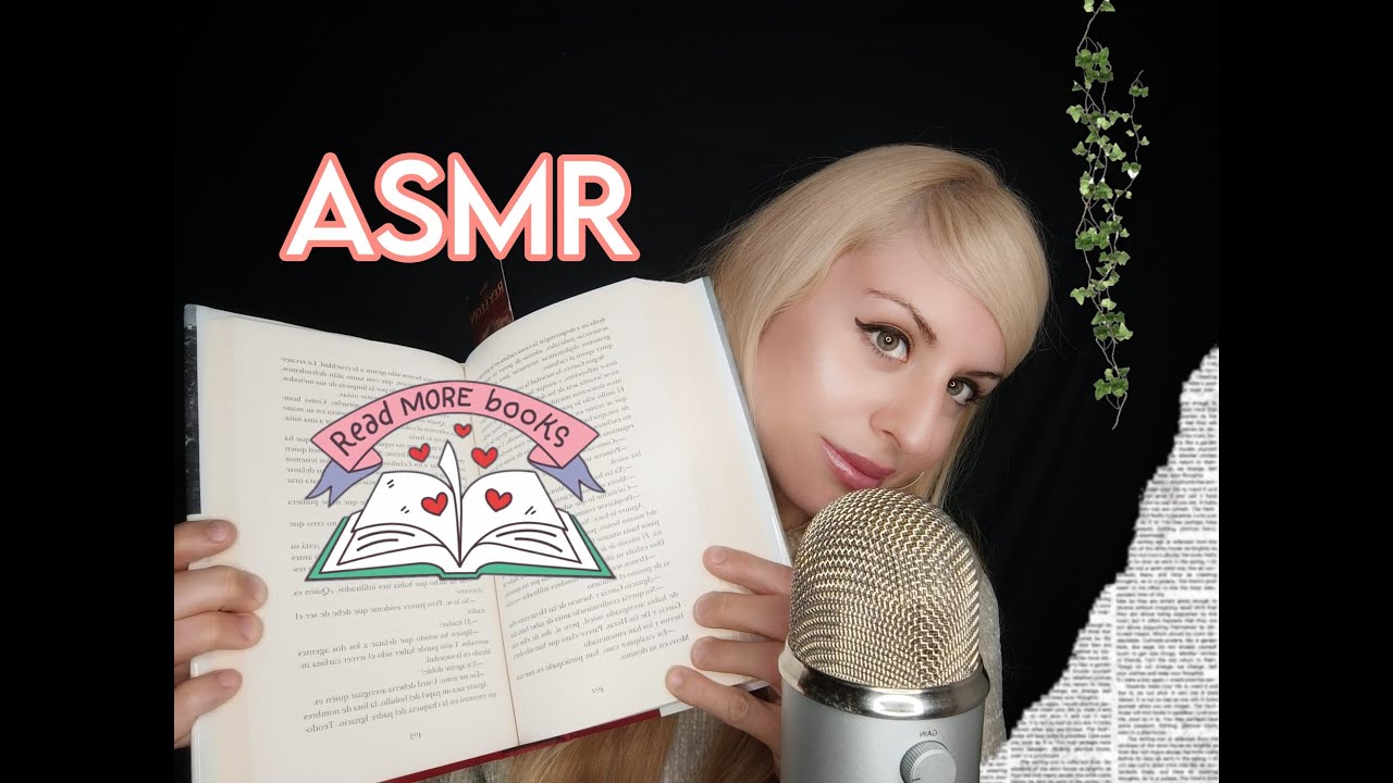 ASMR Español | Susurros cerca del Micrófono leyendo un libro
