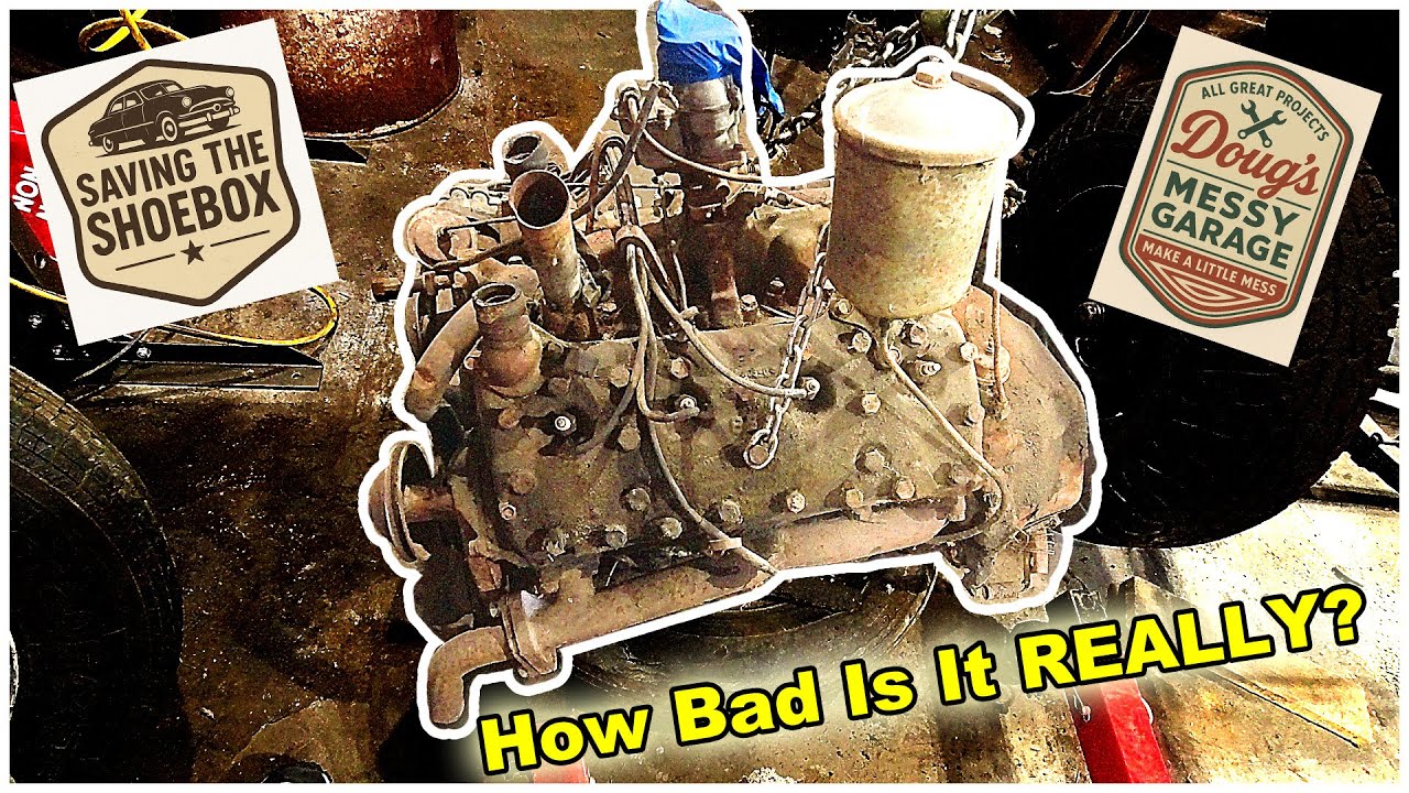 Спасение обувной коробки: поиск повреждений в двигателе Flathead V8 1950 года