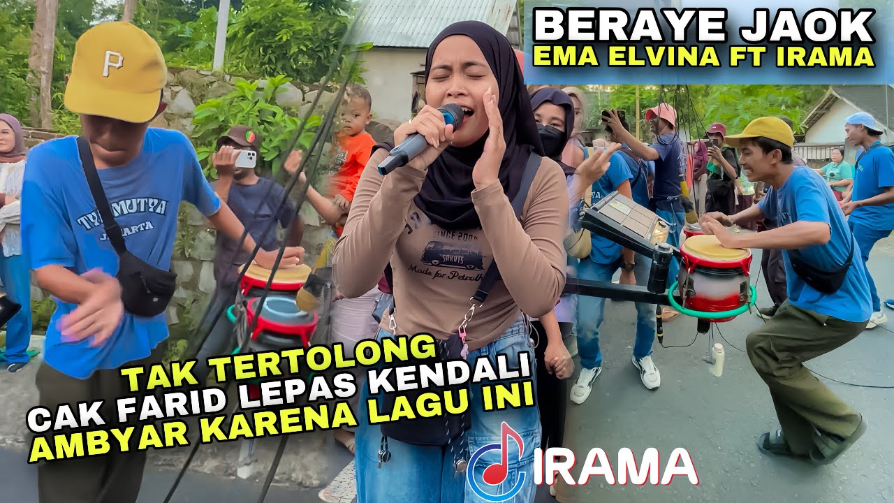 CAK FARID TAK TERKENDALI GOYANG AMBYAR KARENA LAGU SASAK VIRAL BERAYE JAOK EMA ELVINA IRAMA DOPANG