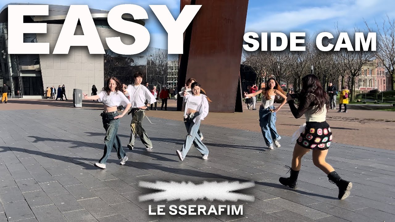 [KPOP IN PUBLIC AMSTERDAM] LE SSERAFIM (르세라핌) ‘EASY’ Dance Cover by D1STINTO[ONE TAKE][4K][SIDE CAM]
