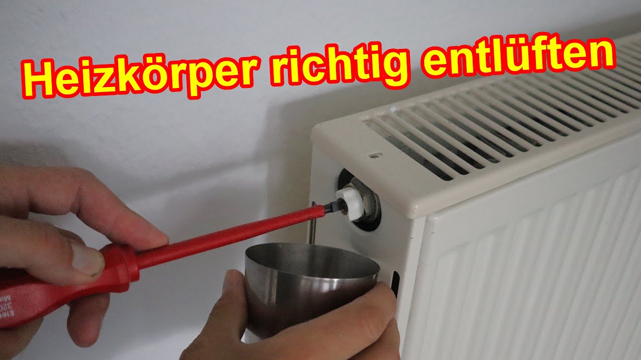 Heizk&ouml;rper richtig entl&uuml;ften &ndash; Oft wird ein wichtiges Detail vergessen!