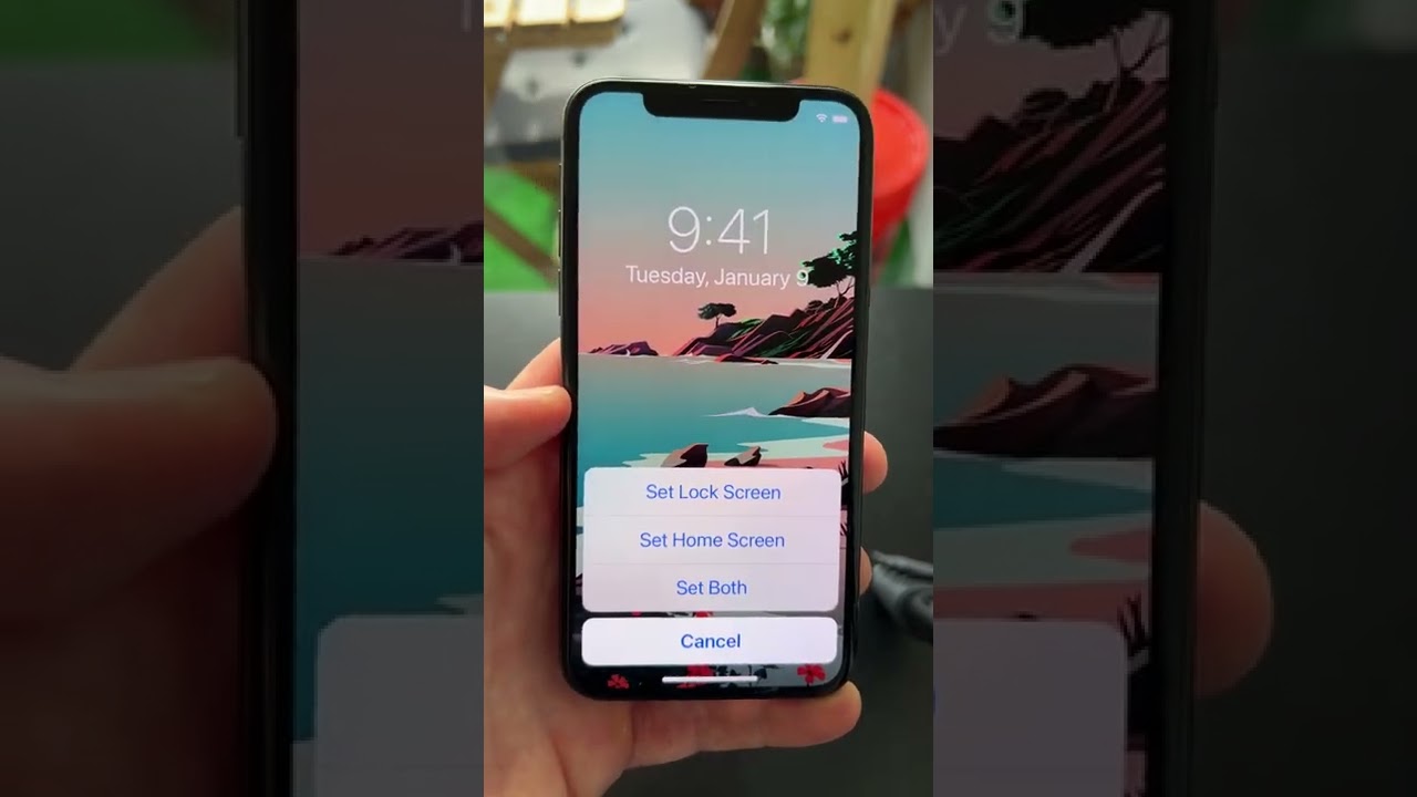Как поменять обои на iPhone