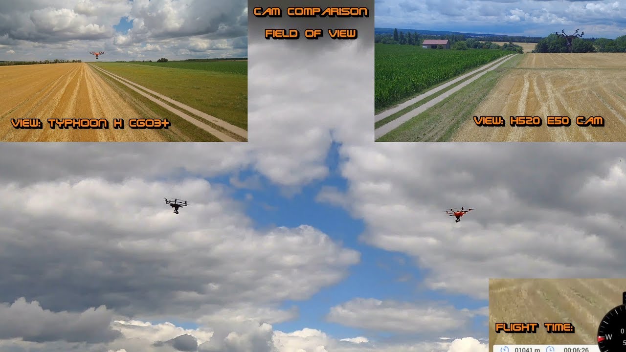 Yuneec H520 vs Typhoon H - flight time competition