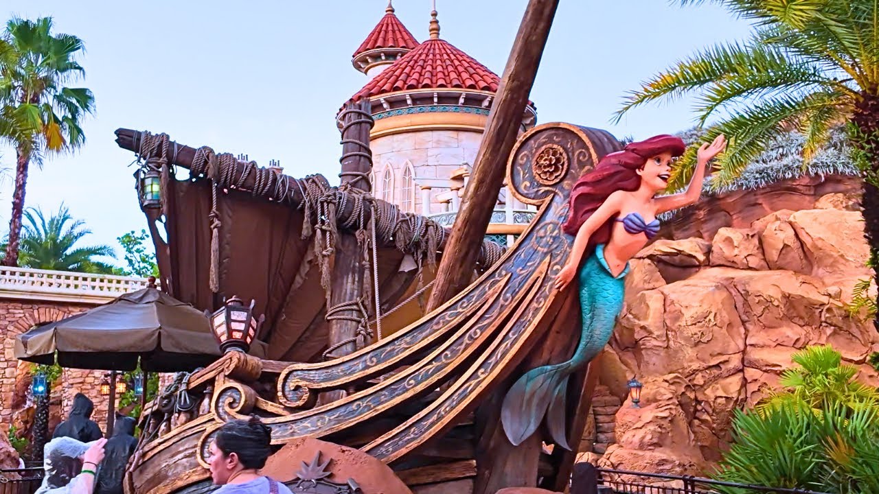 [4K] Under The Sea - Journey of the Little Mermaid Ride 2025 | Magic Kingdom Disney World