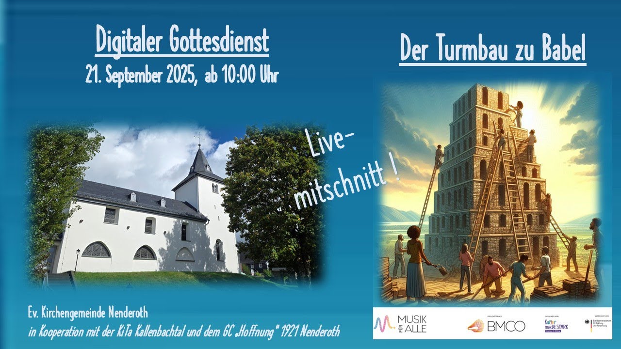 Digitaler Gottesdienst, 21.09.2025