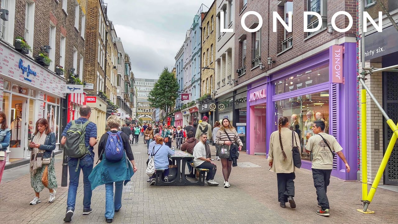 Mayfair London Sunset Walk | Walking London Trafalgar Square to Bond Street | London City Walk [4K]
