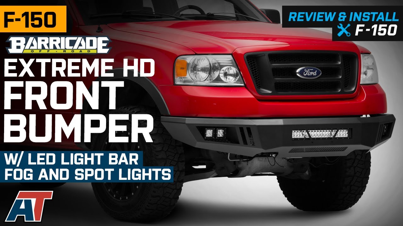 2004-2008 F150 Barricade Extreme HD Front Bumper w/ Light Bar, Fog and Spot Lights Review & Install