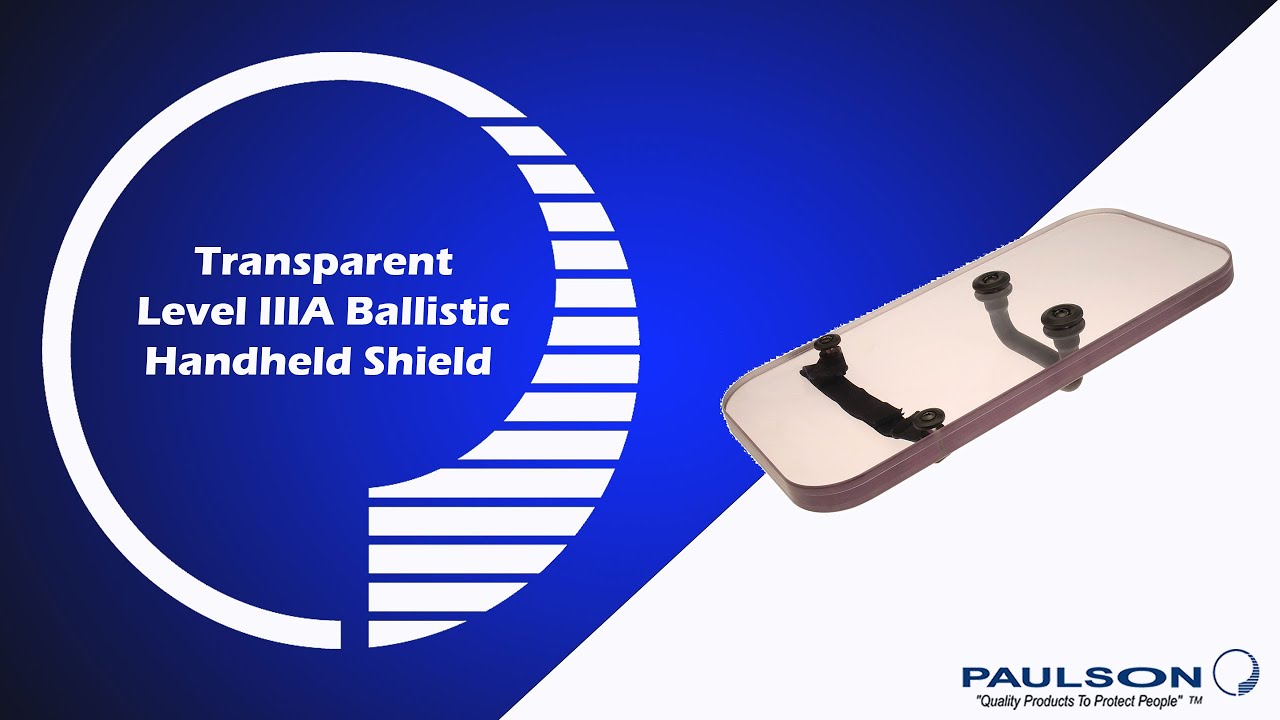Level IIIA Ballistic Transparent Handheld Shield Model TA-1224