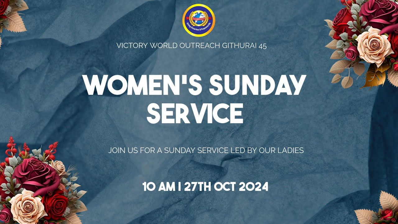 27/10/2024 Sunday service | Women's Sunday Service