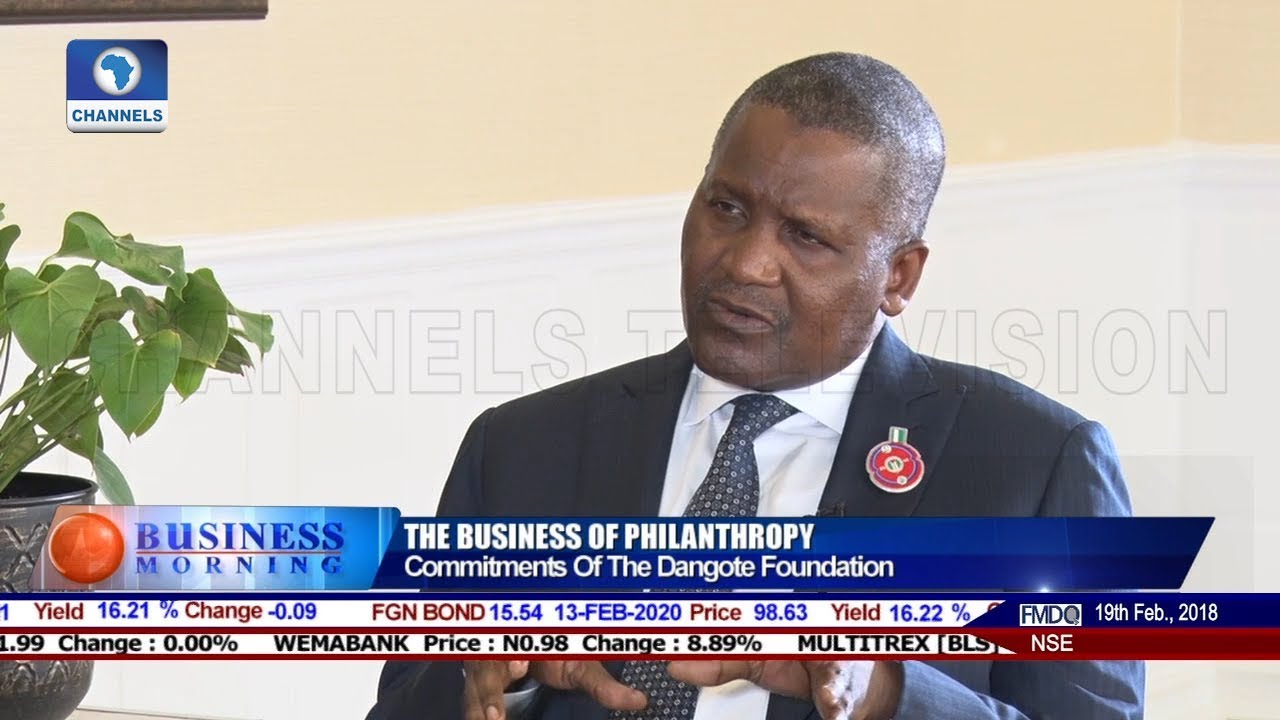 Exclusive Interview With Aliko Dangote Pt 1 | Business Morning |