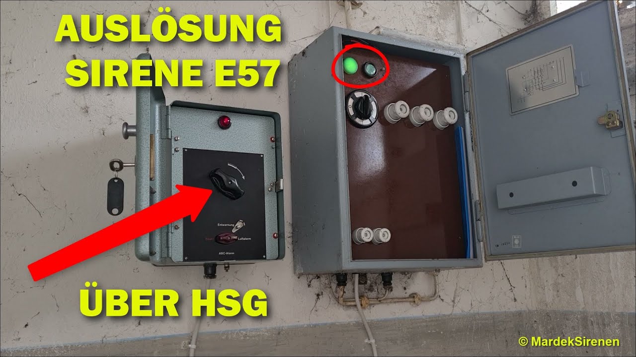 Auslösung Sirene E57 über HSG und Feuermelder zum Warntag 2025 in Hofwiesen