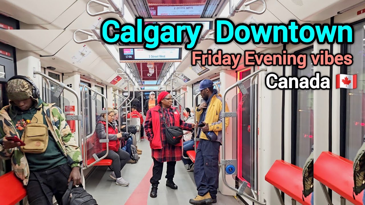 Calgary Downtown on Friday Evening Walking Tour #Canada #Alberta #Calgary