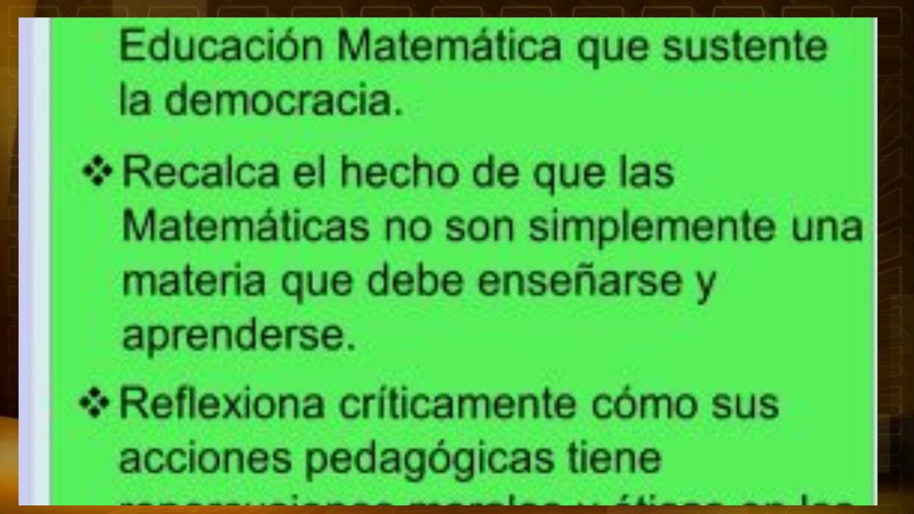 Educaci&oacute;n Matem&aacute;tica Cr&iacute;tica
