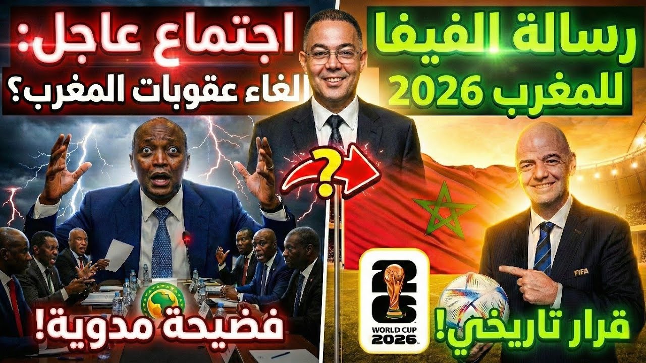 أخيراً 🚨 .. الفيفا تنصف المغرب 🇲🇦 قبل مونديال 2026! اجتماع سري يكشف المستور وموتسيبي يتدخل! ⚽